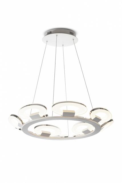 Подвесная люстра IDLamp 399/12-LEDWhitechrome