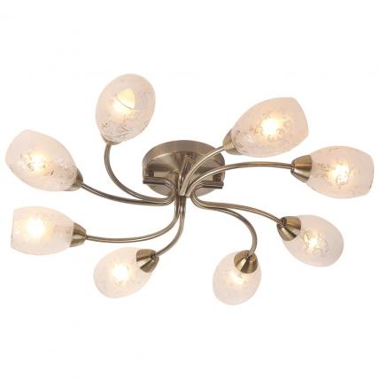 Потолочная люстра IDLamp 201/8PF-Oldbronze