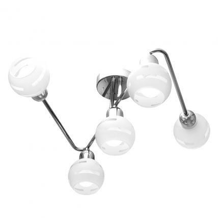 Потолочная люстра IDLamp 361/5A-Whitechrome