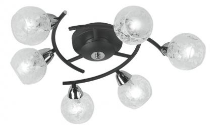 Потолочная люстра IDLamp 382/6PF-Blackchrome