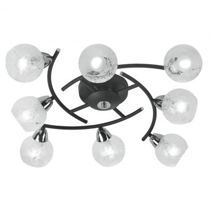 Потолочная люстра IDLamp 382/8PF-Blackchrome