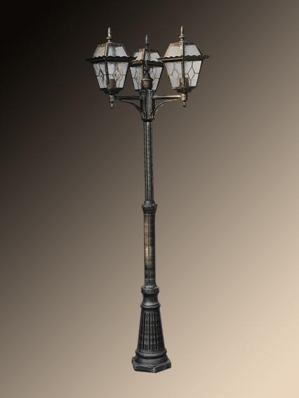 Садово-парковый светильник Arte Lamp Paris A1357PA-3BS