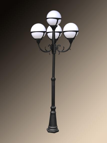 Садово-парковый светильник Arte Lamp Monaco A1497PA-4BK