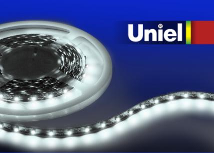 Светодиодная лента (0UL-00000202) белый ULS-Q321 2835-60LED/m-8mm-IP20-DC12V-4,8W/m-3M-DW